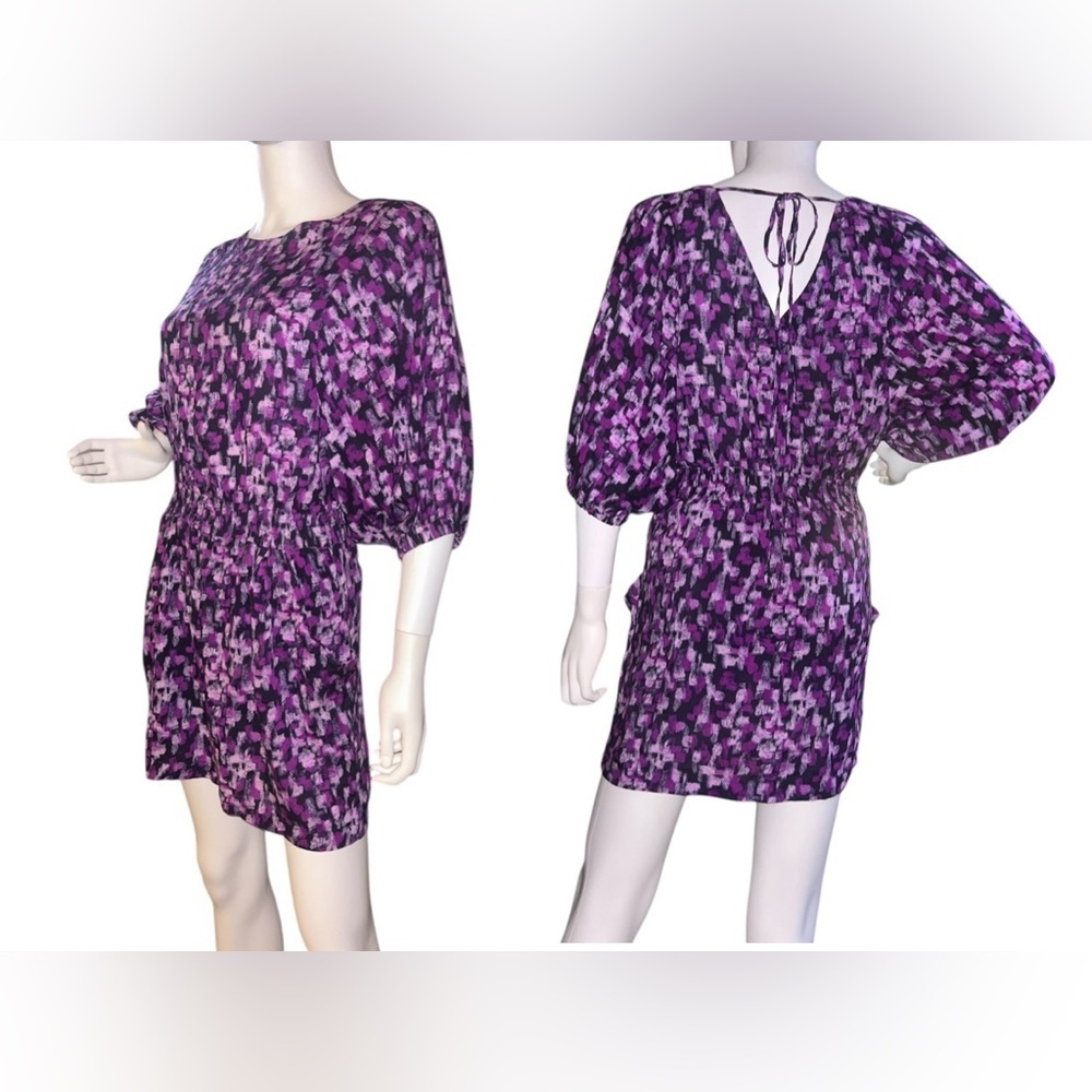 Cotton+Candy Purple Patterned Dress size M​